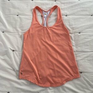 Lole Active T-back Tank top-Mesh back- Womens Extra Small- light Coral/pink